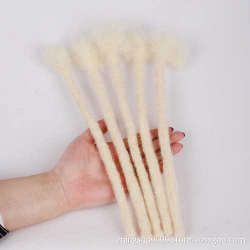 Can Be Bleached and Dyed Handmade 100% human hair faux locs extensions
